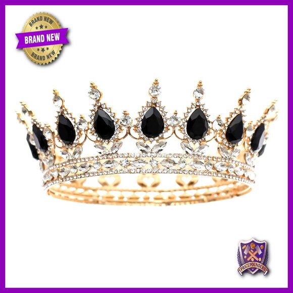 Rhinestone Wedding Crown Tiara Headband for Parties Proms Costume main image 6